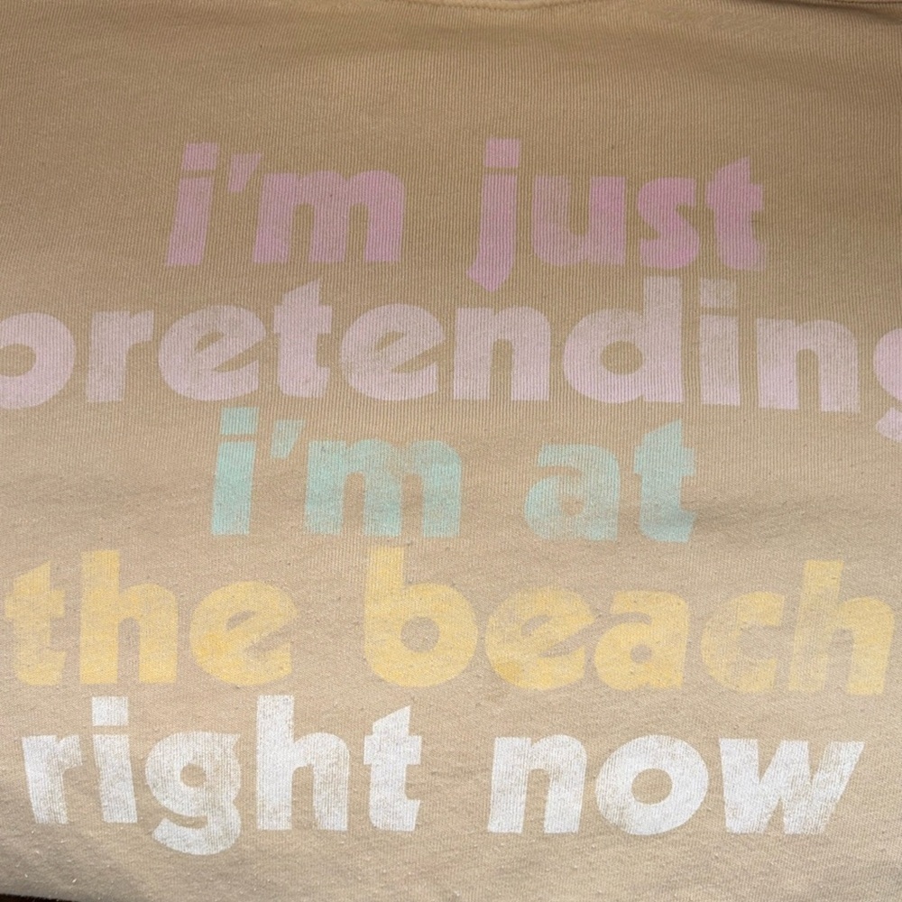 Rare Vintage Play Pretend Roadtrip Sweater WildFox Dollskill sand pastel graphic - Picture 7 of 12